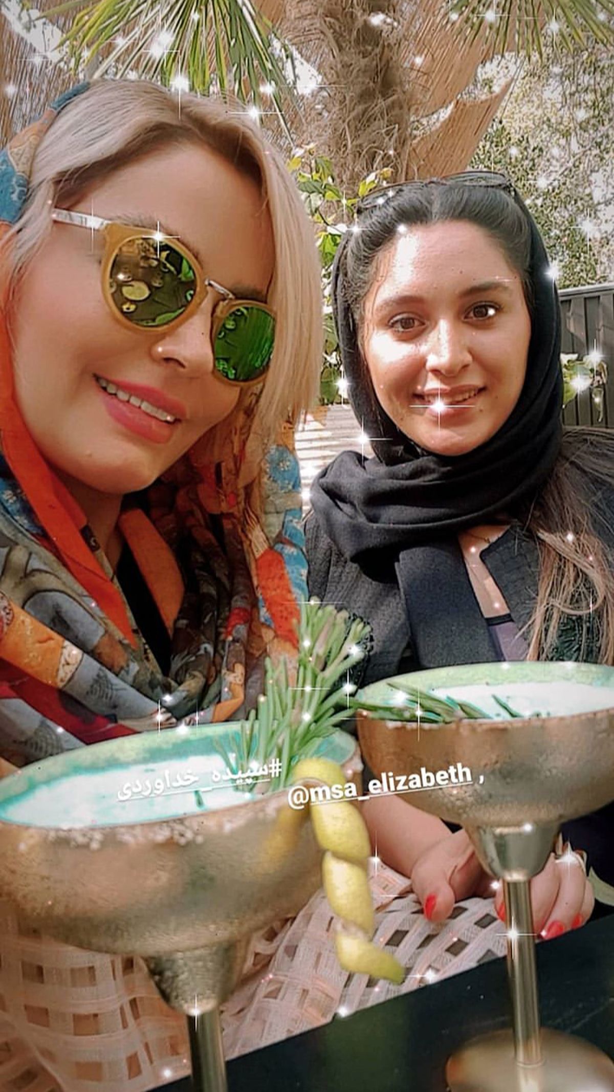 کافه گردی های سپیده خداوردی با دوستش + عکس