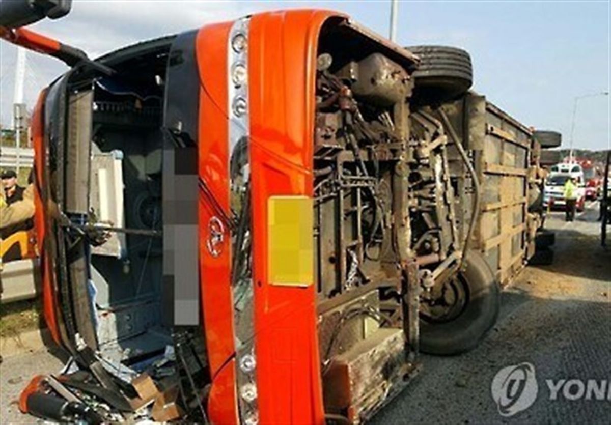 جزئیات واژگونی اتوبوس اهواز تهران