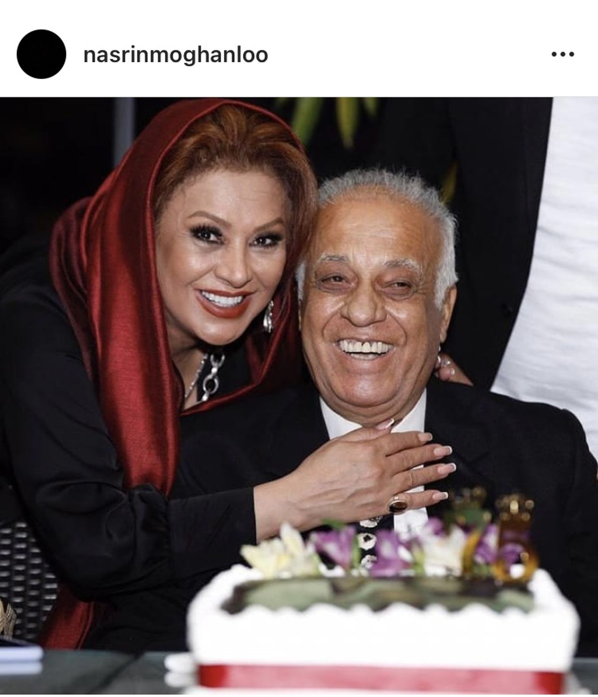 نسرین مقانلو در کنار پدر مرحومش + عکس