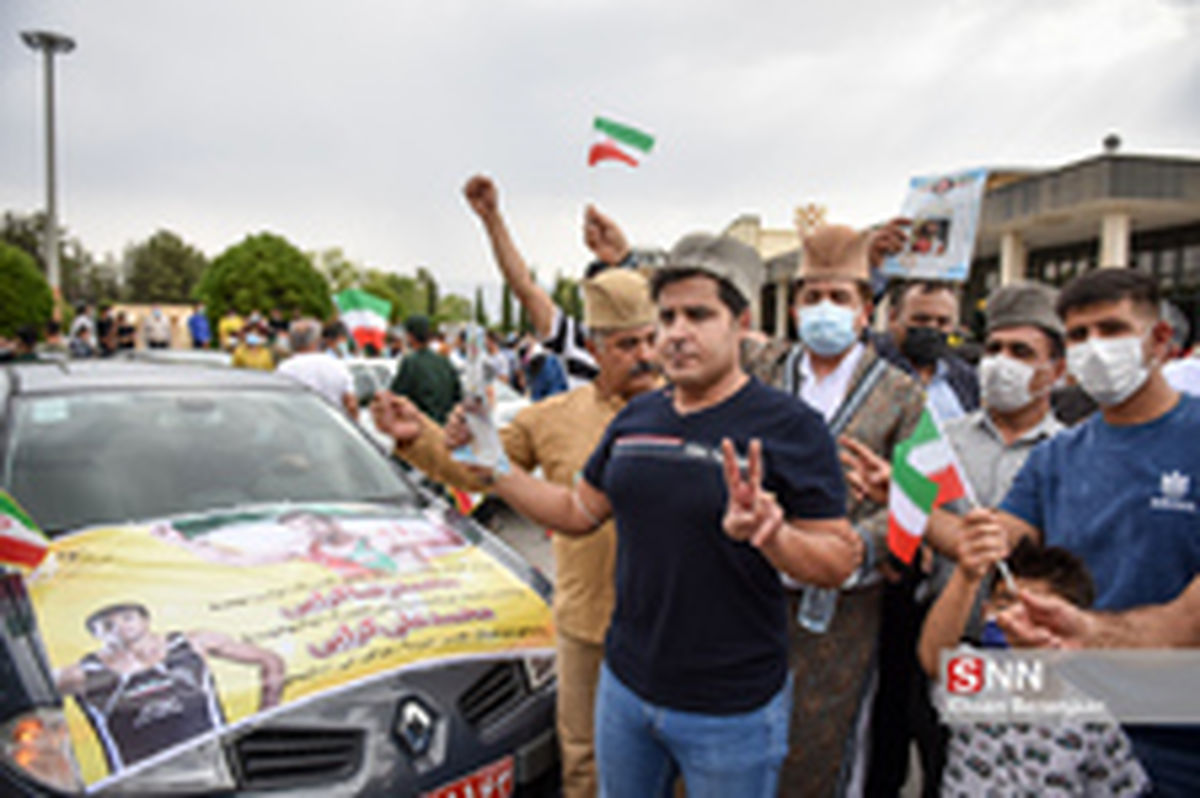 استقبال پرشور شیرازی ها از برادران گرایی قهرمانان المپیک 2021 + تصاویر