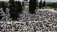 مشارکت بیش از ۳۰ هزار نفر در نماز جمعه مسجد‌الاقصی