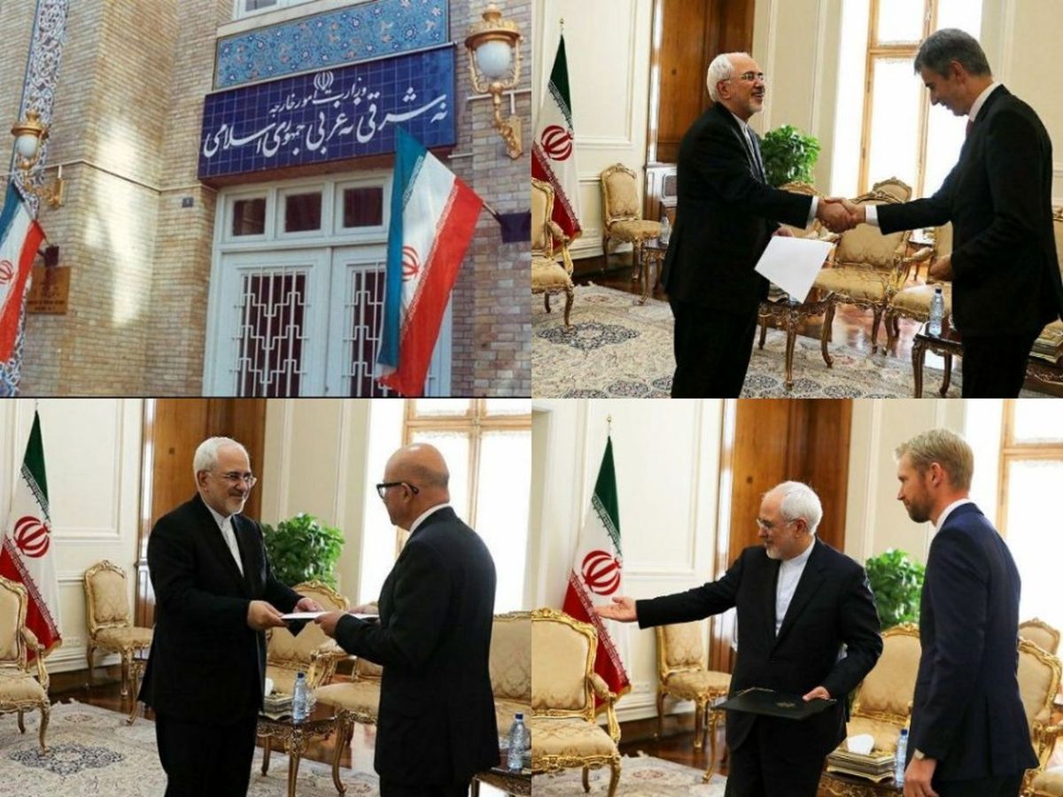 سفیران جدید سوئیس، نروژ و یونان در تهران با ظریف دیدار کردند
