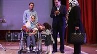 اعزام هانیه دختر فداکار سرپل ذهابی به تهران برای ادامه درمان