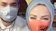 سلفی متفاوت بهاره رهنما و‌ همسرش + عکس