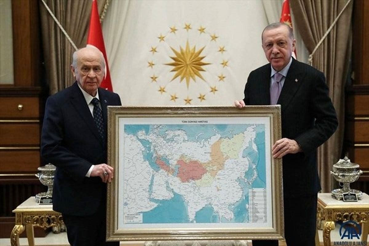 واکنش روسیه به نمایش نقشه "جهان ترک" اردوغان و باغچلی