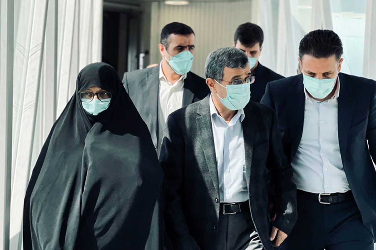 احمدی نژاد و همسرش در دبی + عکس