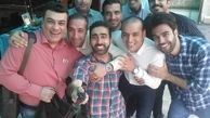 تبریک علیرضا عسکریان به دوستان خبرنگارش+عکس
