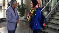 پاداش بانوی قایقران المپیکی در فرودگاه اهدا شد