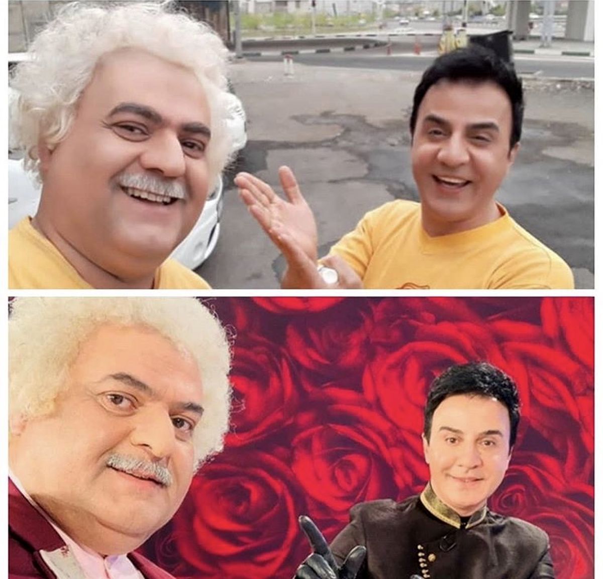 گریم پیرمردونه فرهاد بشارتی + عکس
