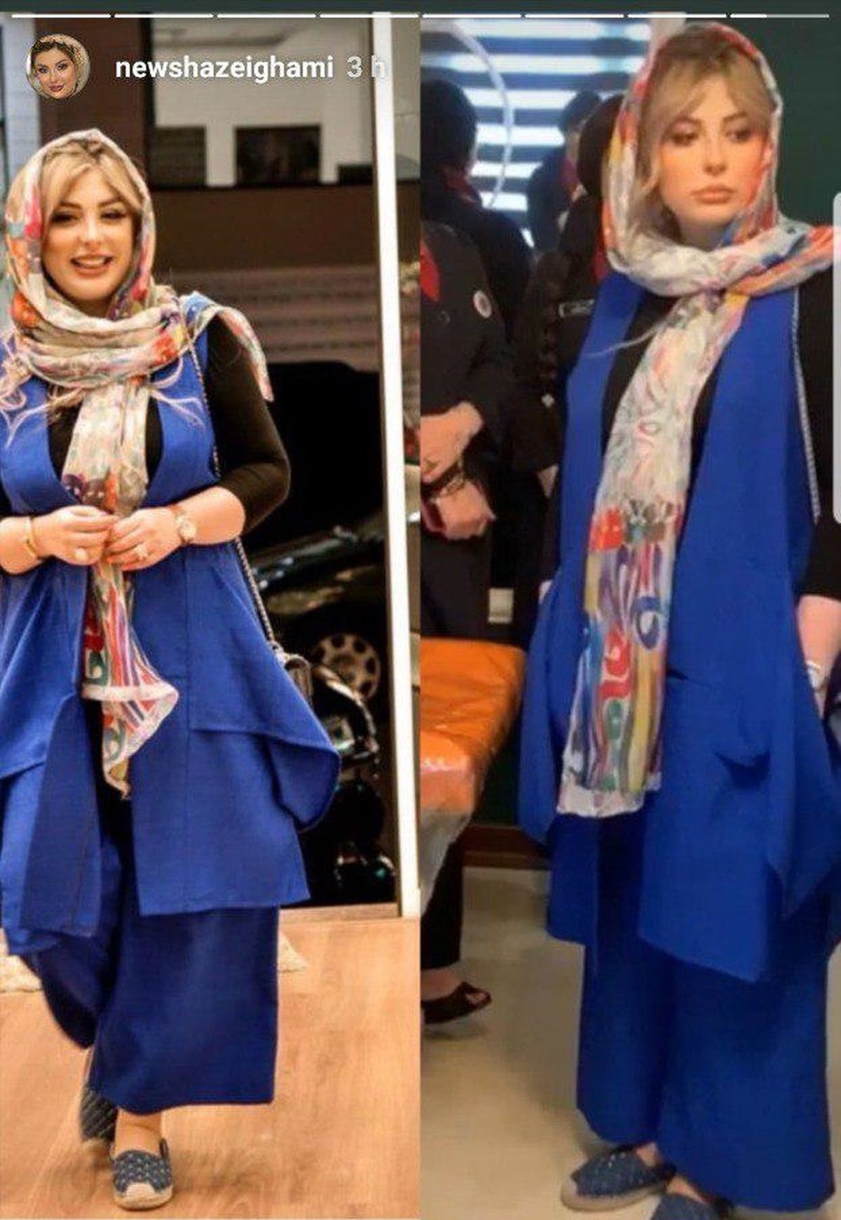 تیپ استقلالی تابستانی نیوشا ضیغمی+عکس