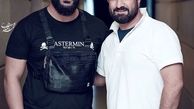 مجید صالحی در کنار خواننده جنجالی +عکس