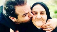 بوسه شهرام قائدی بر گونه مادرش + عکس