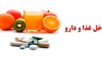 تداخل دارو با غذا و خطرات احتمالی آن
