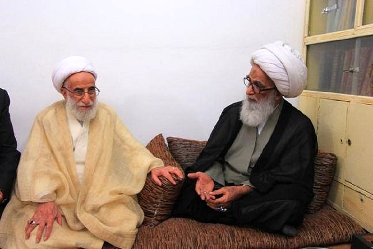 دیدار آیت‌الله جنتی با یکی از مراجع تقلید نجف
