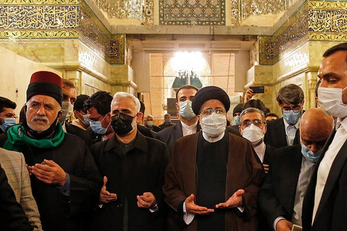 آیت الله رئیسی در حرمین شریفین کاظمین