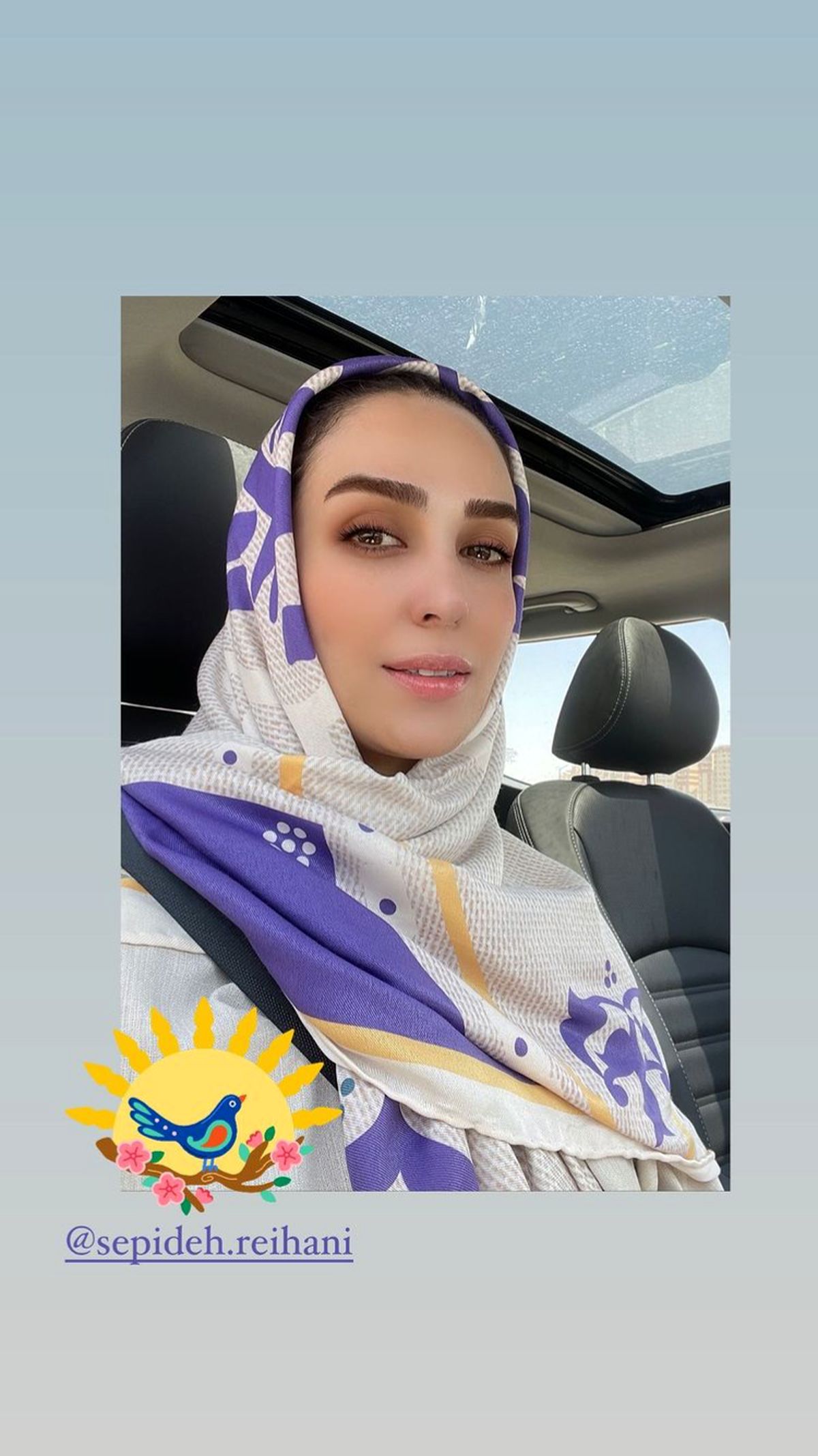 سوگل طهماسبی در ماشین شخصی اش + عکس
