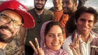 الناز شاکردوست و هوتن شکیبا در پشت صحنه «شبی که ماه کامل شد»