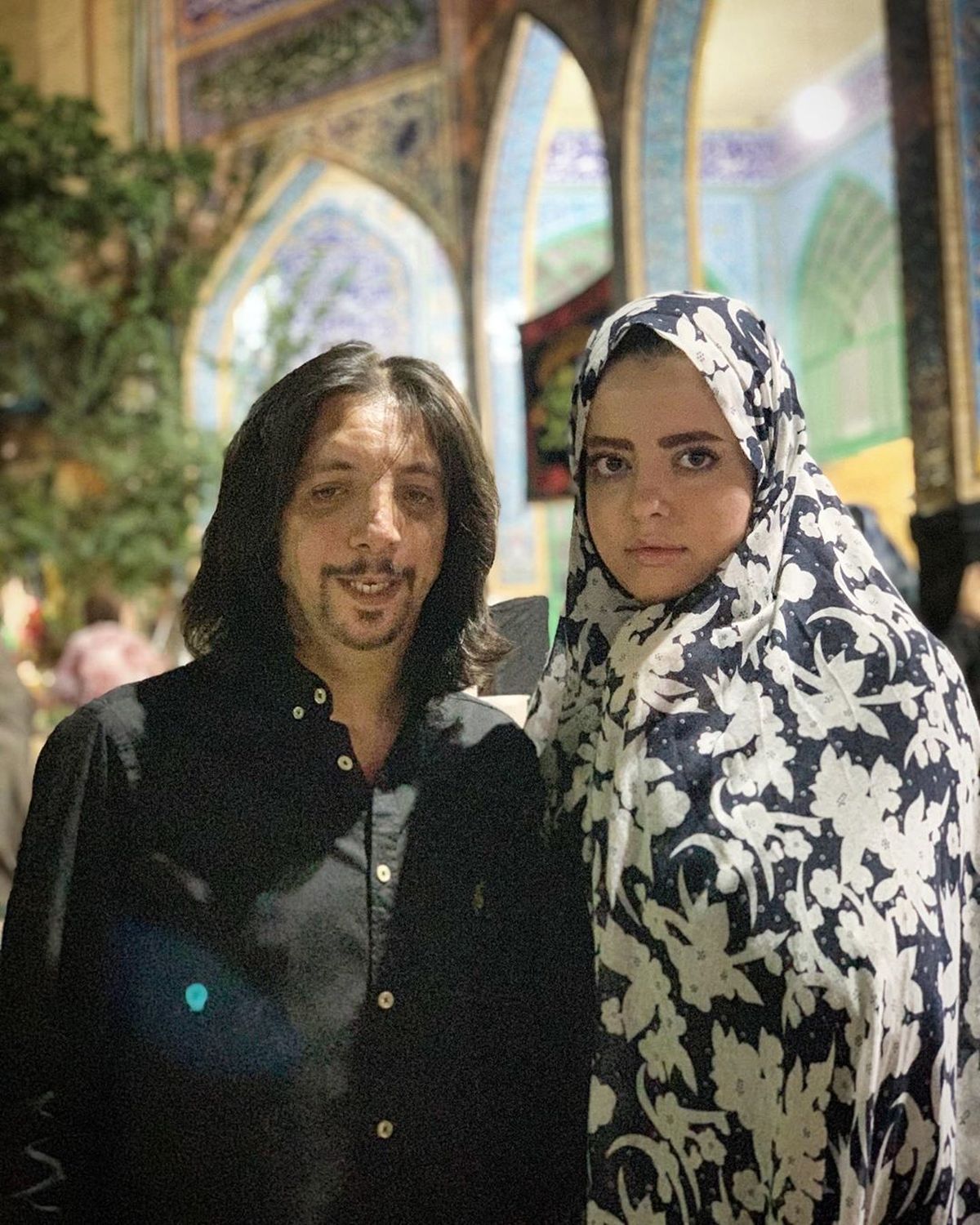 سبک عزاداری زوج جنجالی ماه عسل در شب دهم+عکس