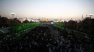 امضای بلندترین طومار در مسیر زائران +تصاویر