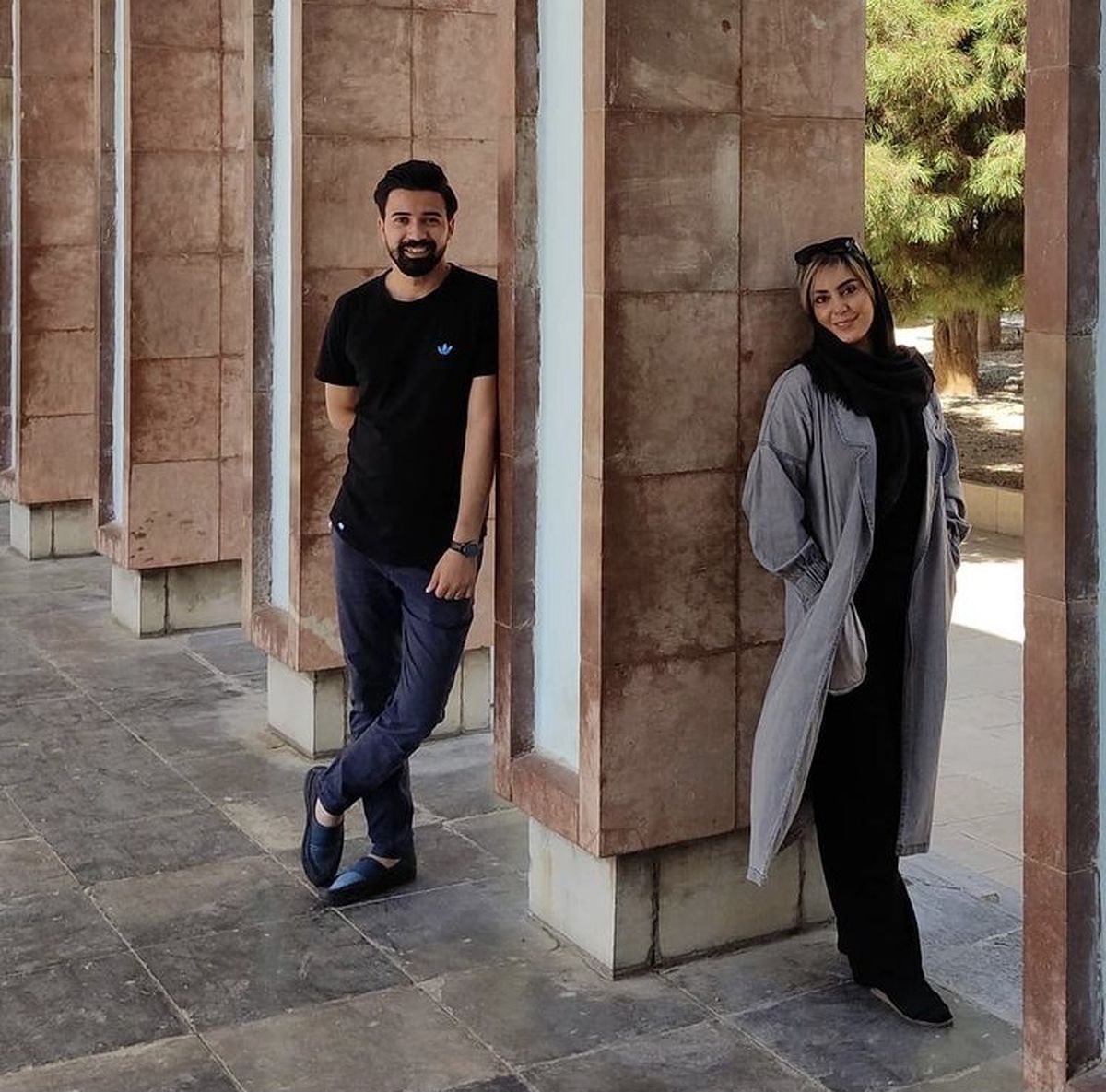 نیلوفر شهیدی در کنار همسرش + عکس