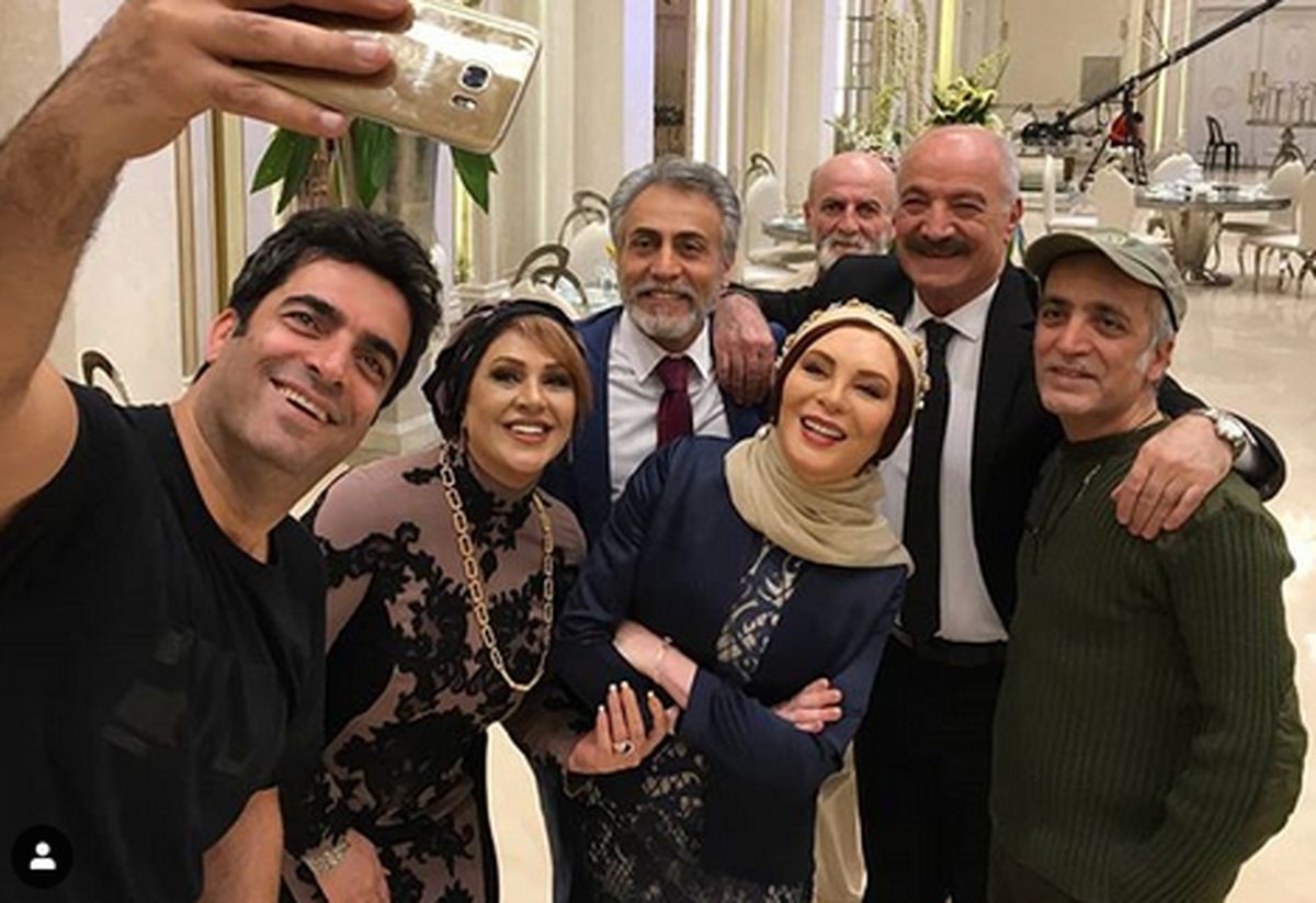  «نسرین مقانلو» و «افسانه بایگان» در پشت صحنه سریال «دل»