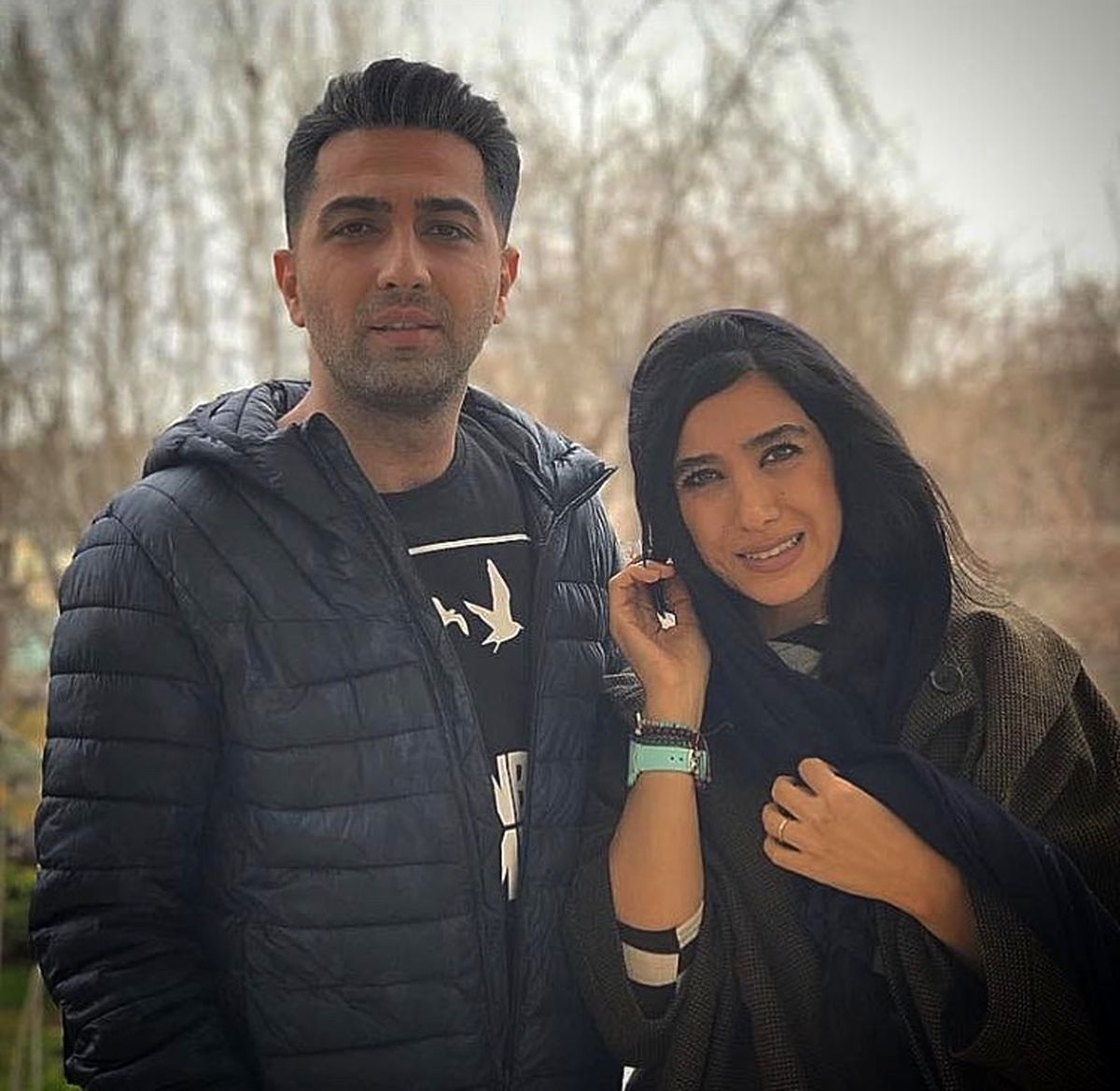 بازیگر عاشق پیشه سریال دل در کنار همسرش + عکس