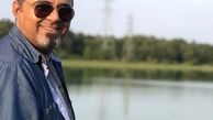 رضا مولایی در کنار دریاچه + عکس