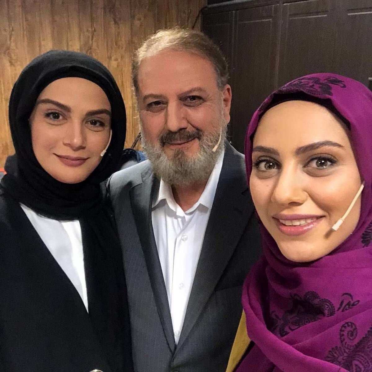 مونا فرجاد در کنار خانواده اش+عکس