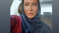 سلفی جدید فریبا نادری در ماشینش + عکس