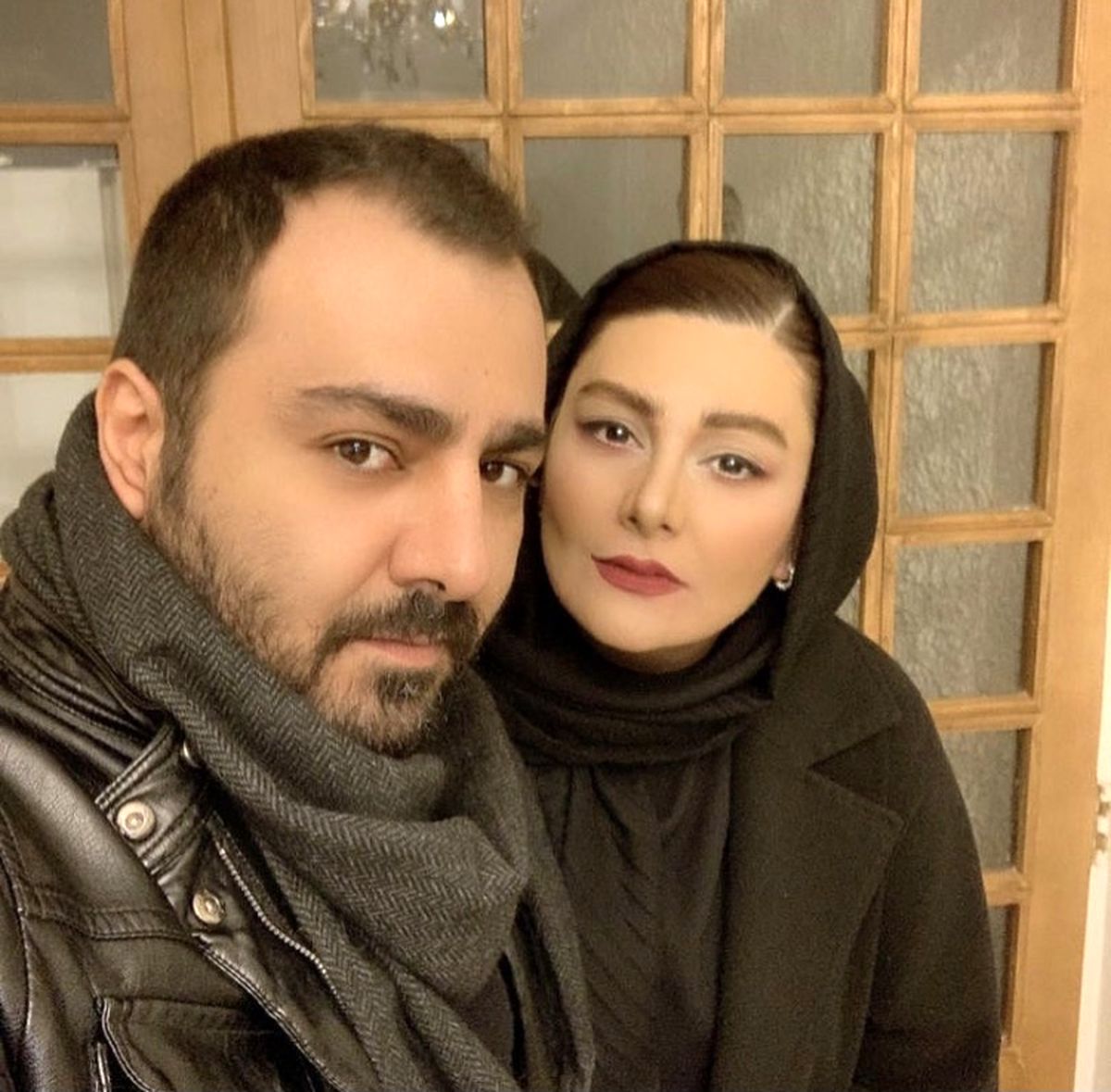 هنگامه قاضیانی و برادرش + عکس