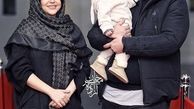 محسن کیایی به همراه همسر و فرزندش + عکس