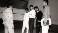 رضا عطاران و حمید فرخ‌نژاد ۲۰ سال قبل کنار حمید سمندریان/عکس