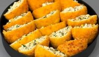 طرز تهیه جیب تاجر یا نان جیب دار مرغ یک فینگر فود مجلسی
