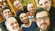 محسن کیایی در جمع دوستانش + عکس