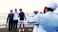 طلبه‌هایی که برای تبلیغ، ‌میان مسافران شمال می‌روند/منبر ساحلی با جشن اضافه