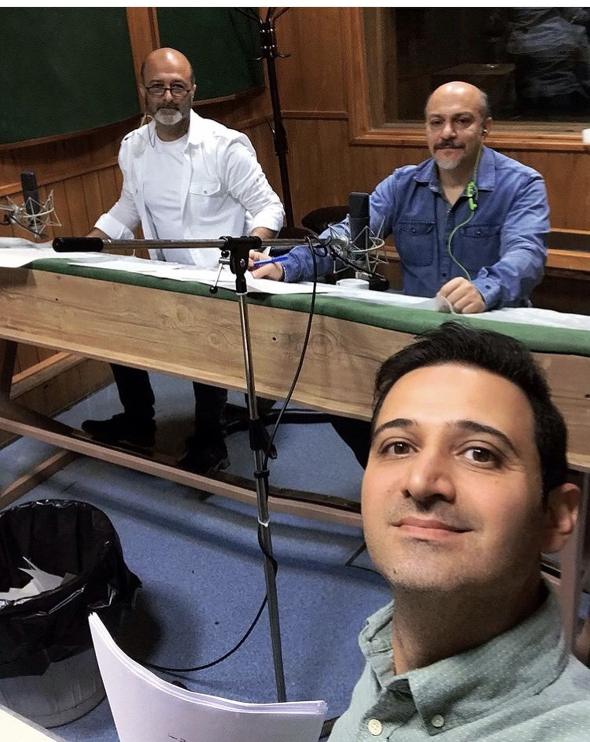 سلفی سعید شبخ زاده با همکارانش + عکس