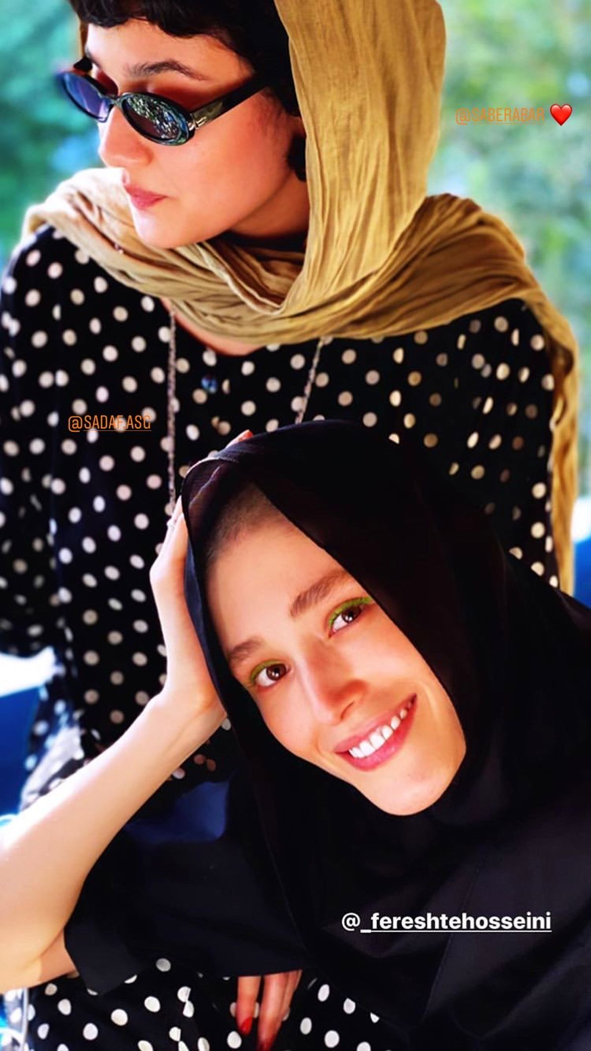 فرشته حسینی و دوستش + عکس