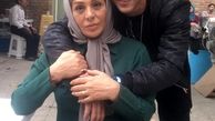 نسرین مقانلو پیر و شکسته در آغوش پسرش+عکس