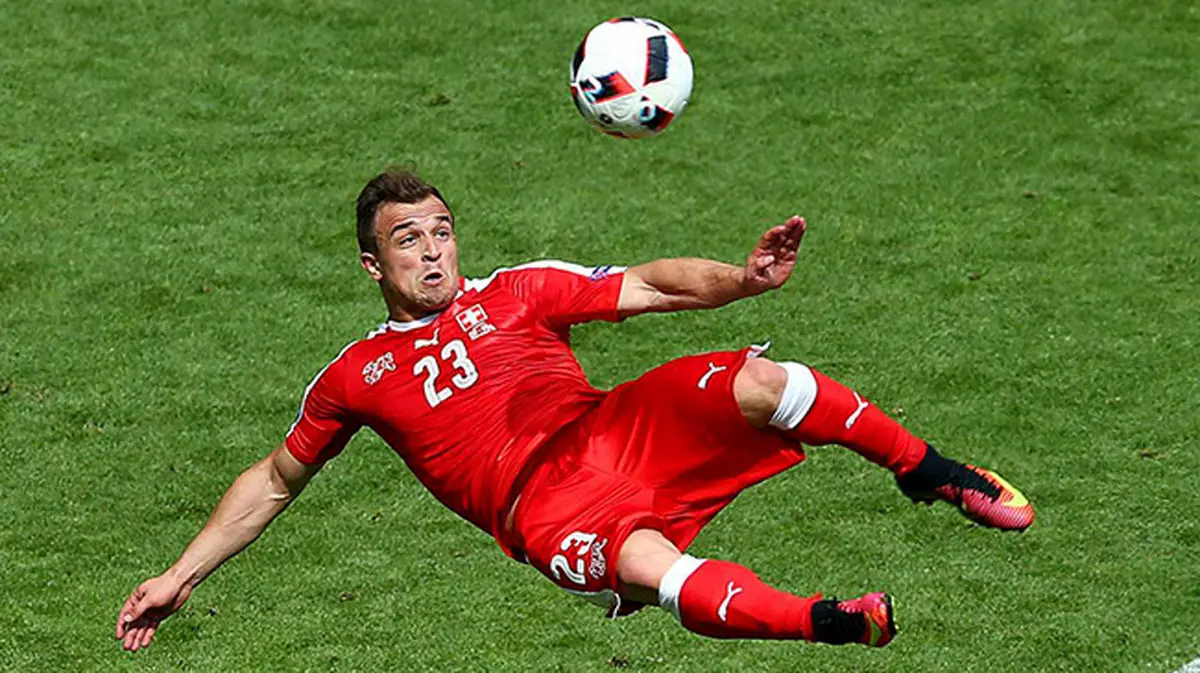 کفشهای عجیب مهاجم تیم ملی سوئیس+عکس