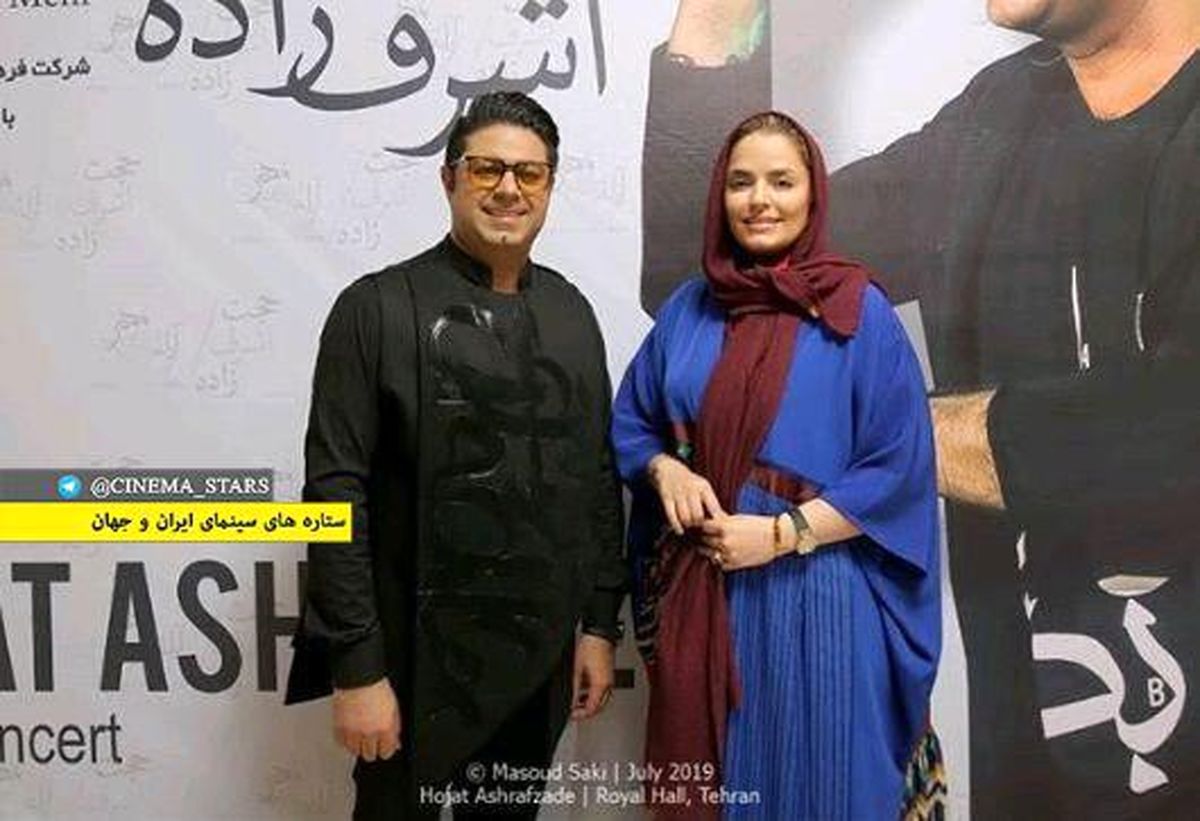 عکس بازیگر افغانی بوی باران در کنسرت آقای خواننده