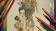 نقاشی کشیدن متین ستوده + عکس