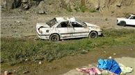 واژگونی یک دستگاه پژو ٤٠٥ در محور تبریز-آذرشهر