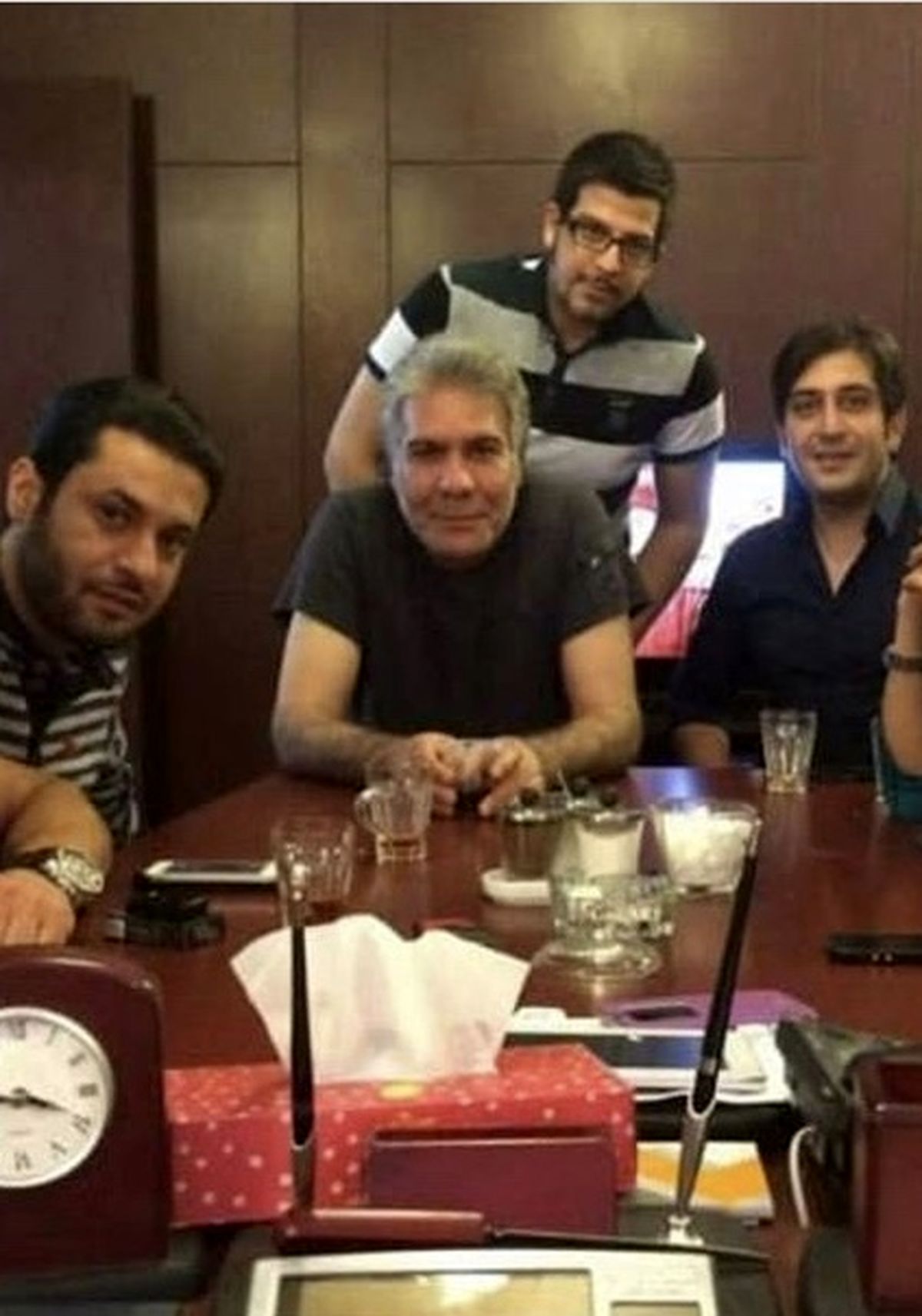 دورهمی‌امین‌حیایی با همکاران جدیدش + عکس