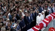 اردوغان در مراسم تشییع کشته‌شدگان کودتای نافرجام ترکیه+ تصاویر