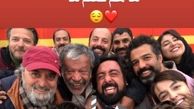 سلفی شلوغ پلوغ مهناز افشار در پشت صحنه قسم