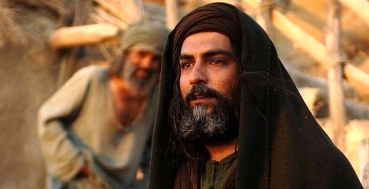 مهدی پاکدل با گریم فیلم محمد رسول الله
