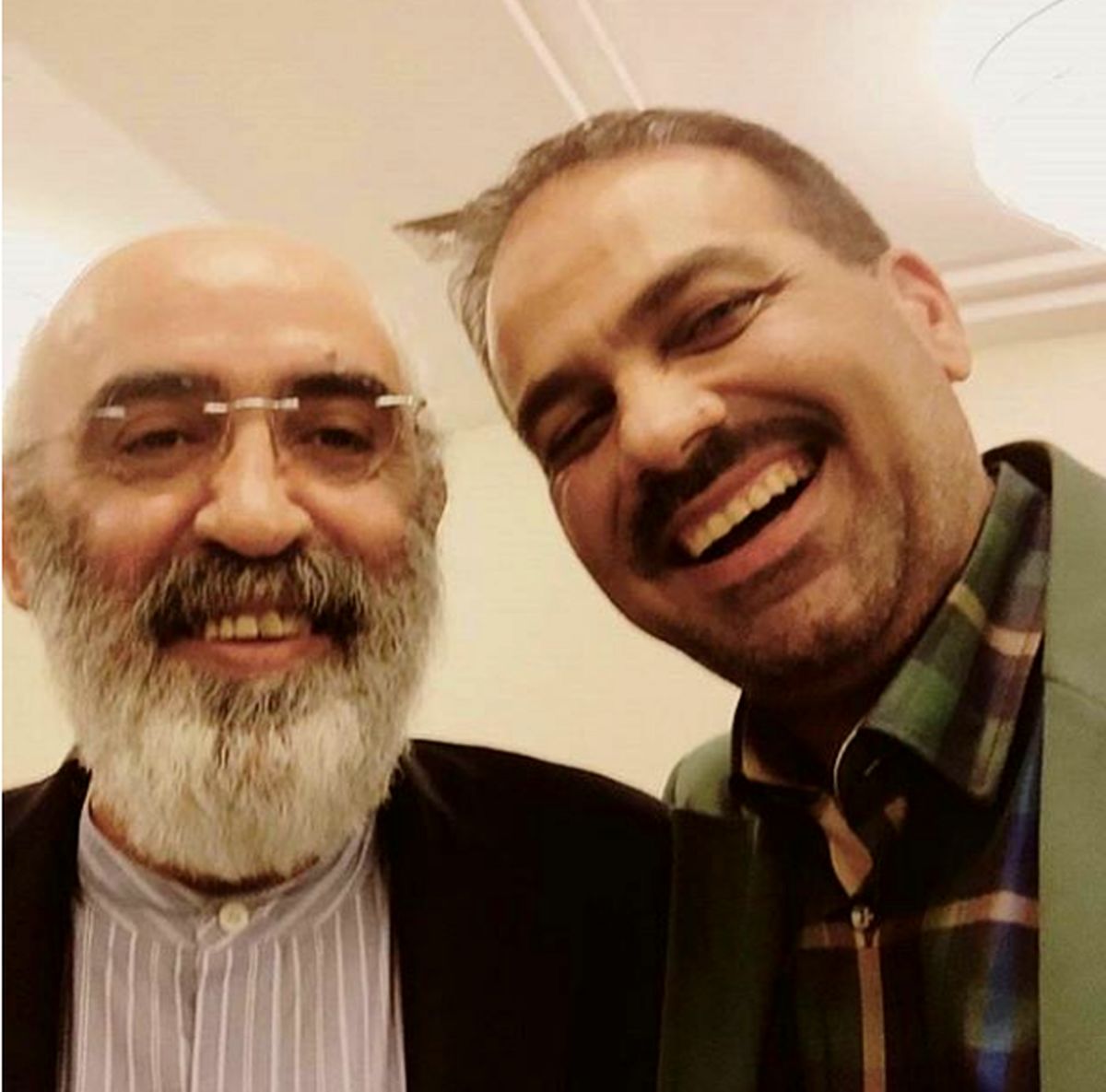 مازیار ناظمی و دوست بازنشسته جوانش+عکس
