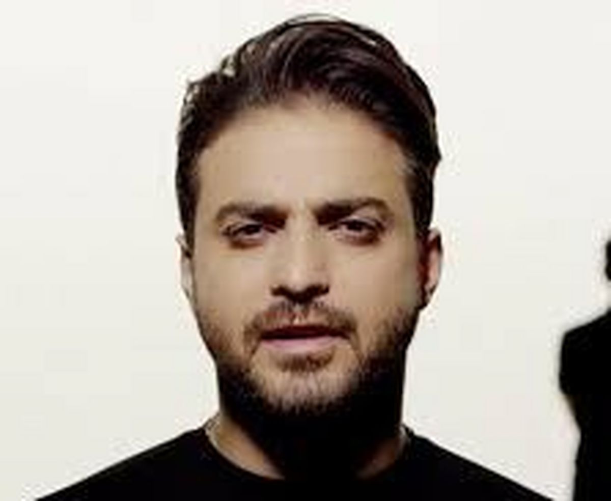 بابک جهانبخش در میان کوه های برفی/عکس