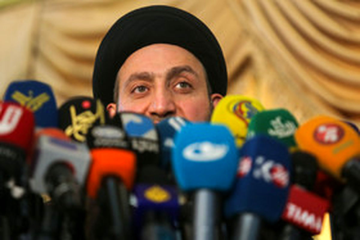 کنفرانس خبری سید عمار حکیم در سفارت عراق/تصاویر
