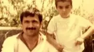 عکس قدیمی مجید واشقانی در کنار پدرش